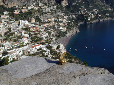 Brasshopper in Positano, Italy 2002